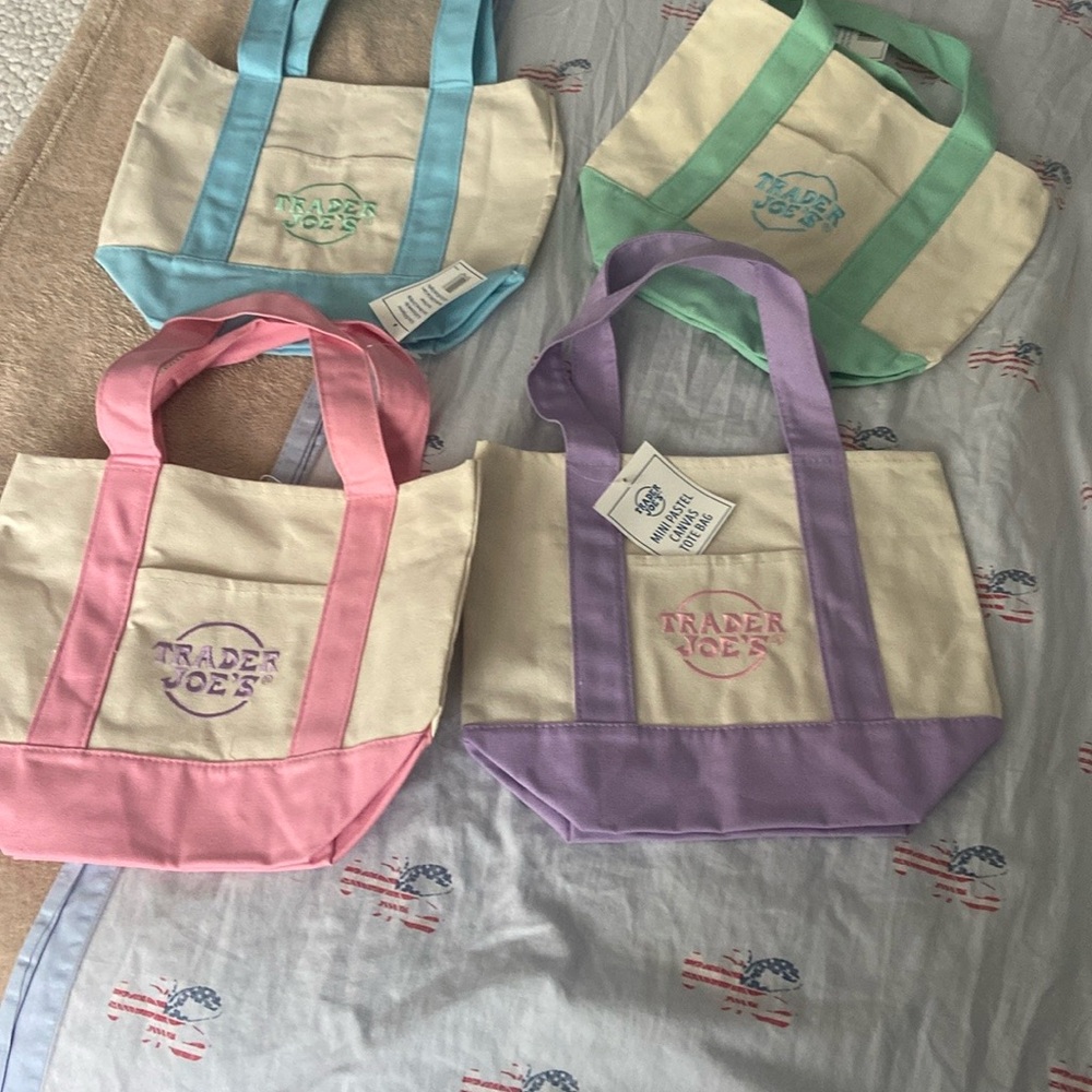 Pink and Purple Canvas Totes for Everyday Use